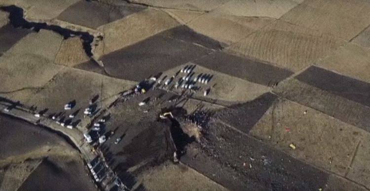 Photos of the Ethiopian Airlines Boeing 737 crash