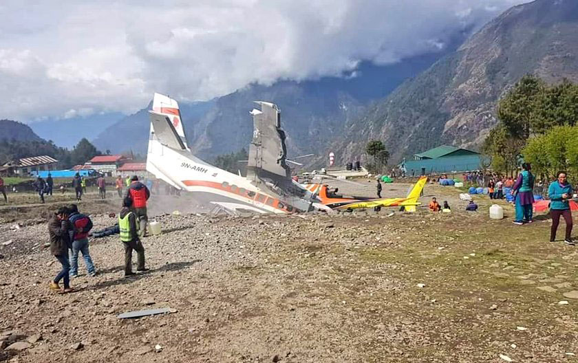 Photos of the Summit Air Let L-410 crash