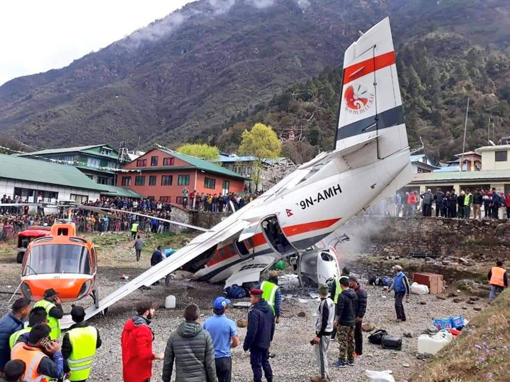 Photos of the Summit Air Let L-410 crash