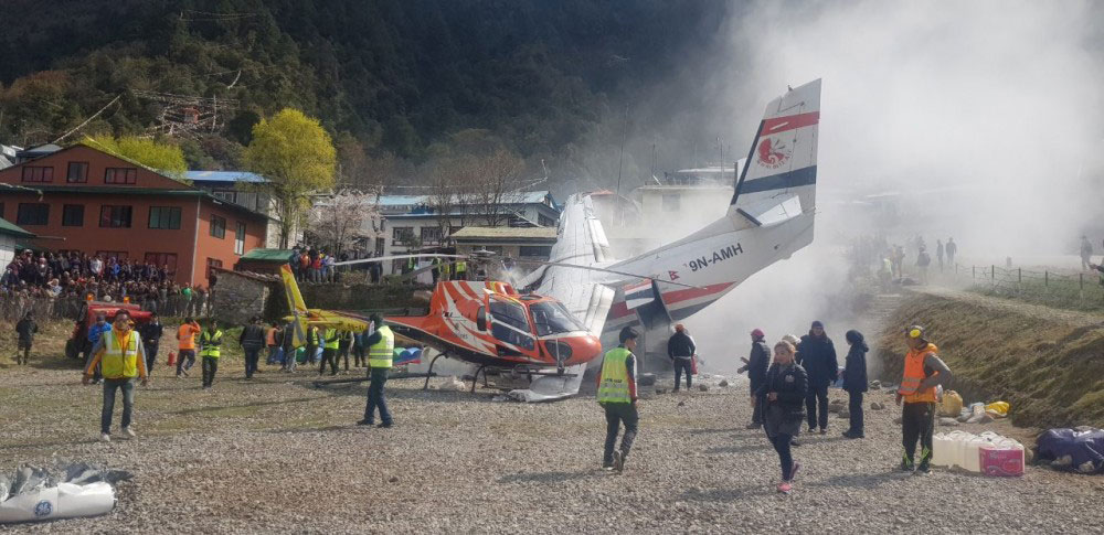 Photos of the Summit Air Let L-410 crash