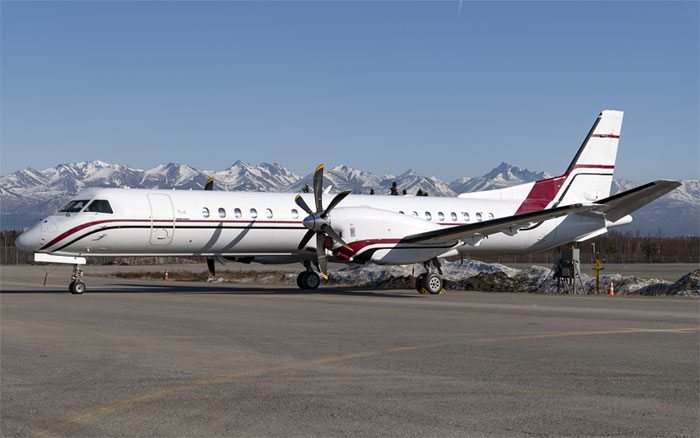 Avion de même type que celui accidenté (Saab 2000)