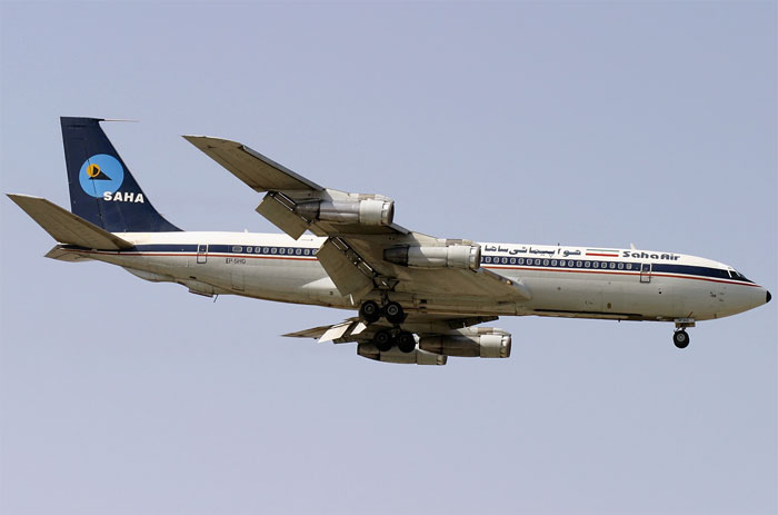 Aircraft similar to the one which crashed (Boeing 707-3J9C)