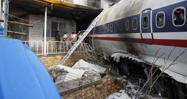 Photos of the Saha Air Boeing 707 freighter crash