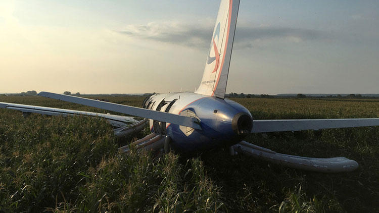 Accident d'un Airbus A321-211 d' Ural Airlines - Moscou, Russie