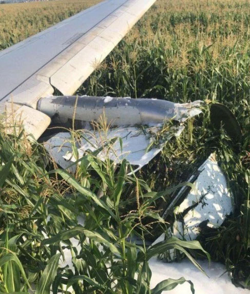 Photos du crash de l'Airbus A321 d'Ural Airlines