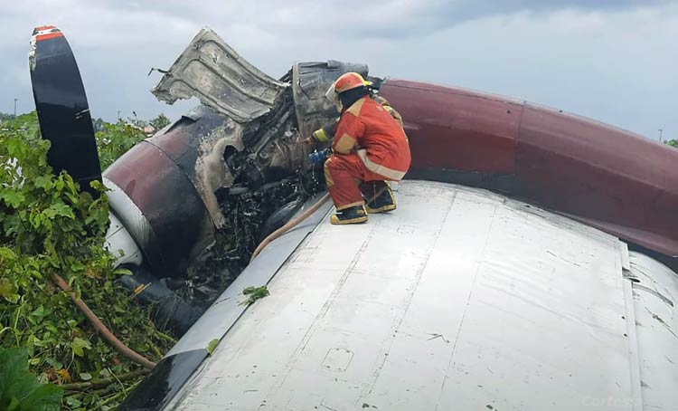 Photos du crash de l'Antonov An-32A d'Aer Caribe