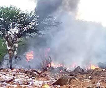 Photos du crash de l'Embraer 120RT d'East African Express Airways