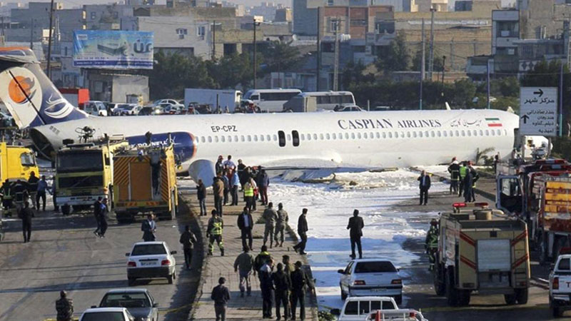 Caspian Airlines MD-83 plane crash - Mahshahr, Iran