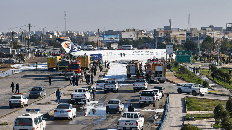 Photos du crash du MD-83 de Caspian Airlines
