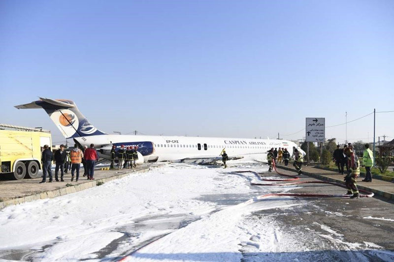 Photos du crash du MD-83 de Caspian Airlines