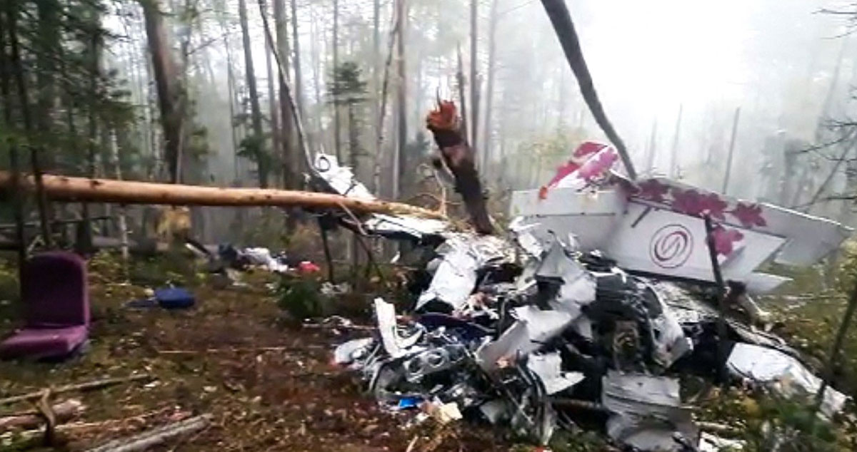 Photos du crash du Let L-410 d'Aeroservice