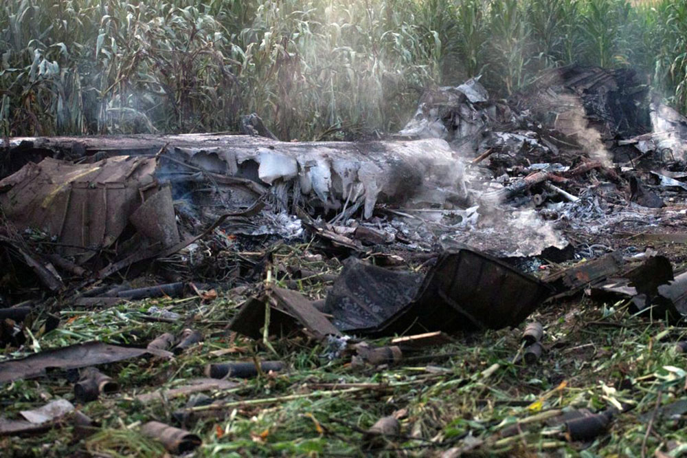 Photos of the Meridian Antonov 12BK crash