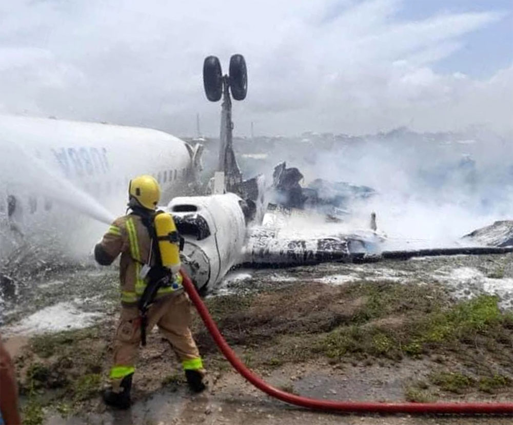 Jubba Airways plane crash - A Fokker F-50 with 36 people onboard crashes in Somalia<br>18th July, 2022