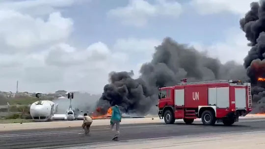 Photos du crash du Fokker F-50 de Jubba Airways