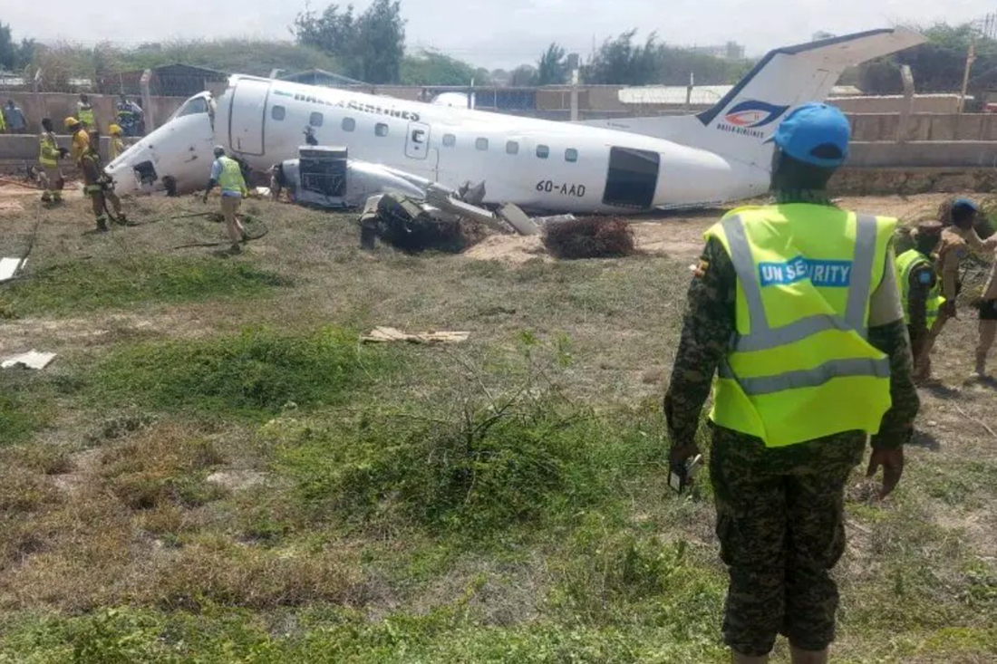Photos du crash de l'Embraer 120 d'Halla Airlines