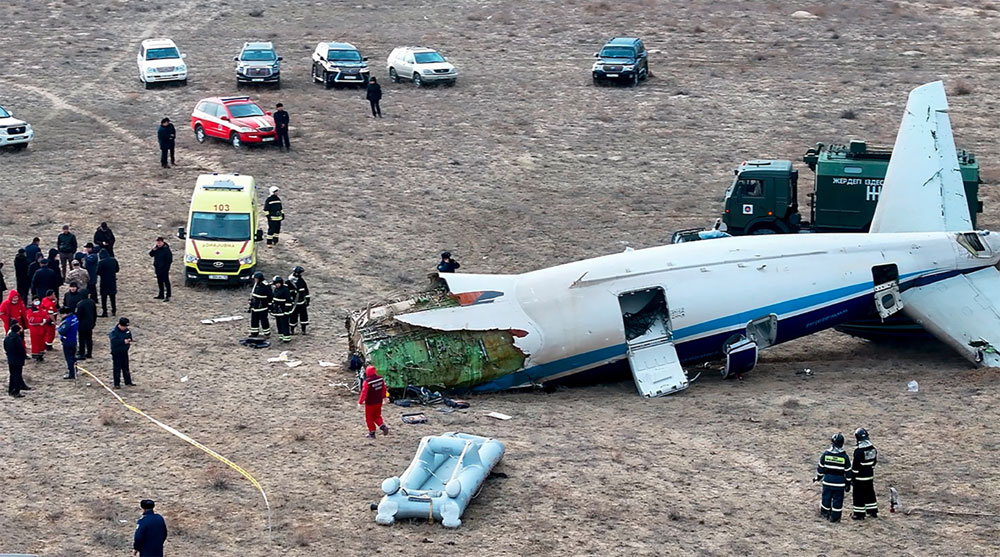 Photos du crash de l'Embraer 190AR d'Azerbaijan Airlines