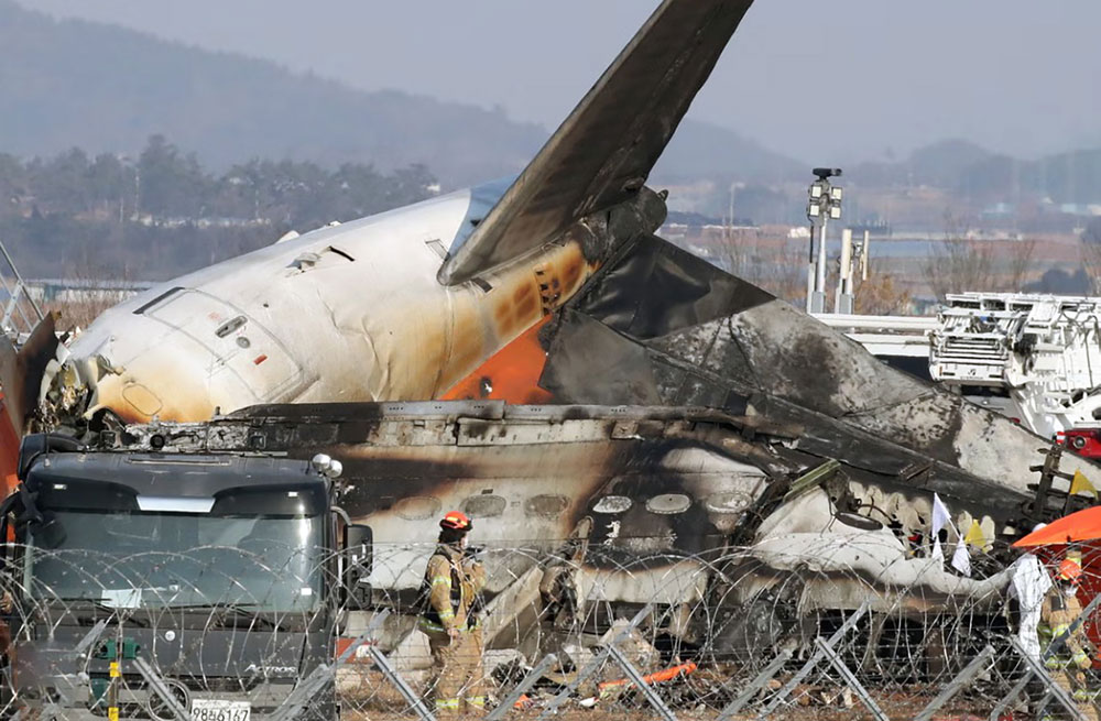 Photos du crash du Boeing 737 de Jeju Air