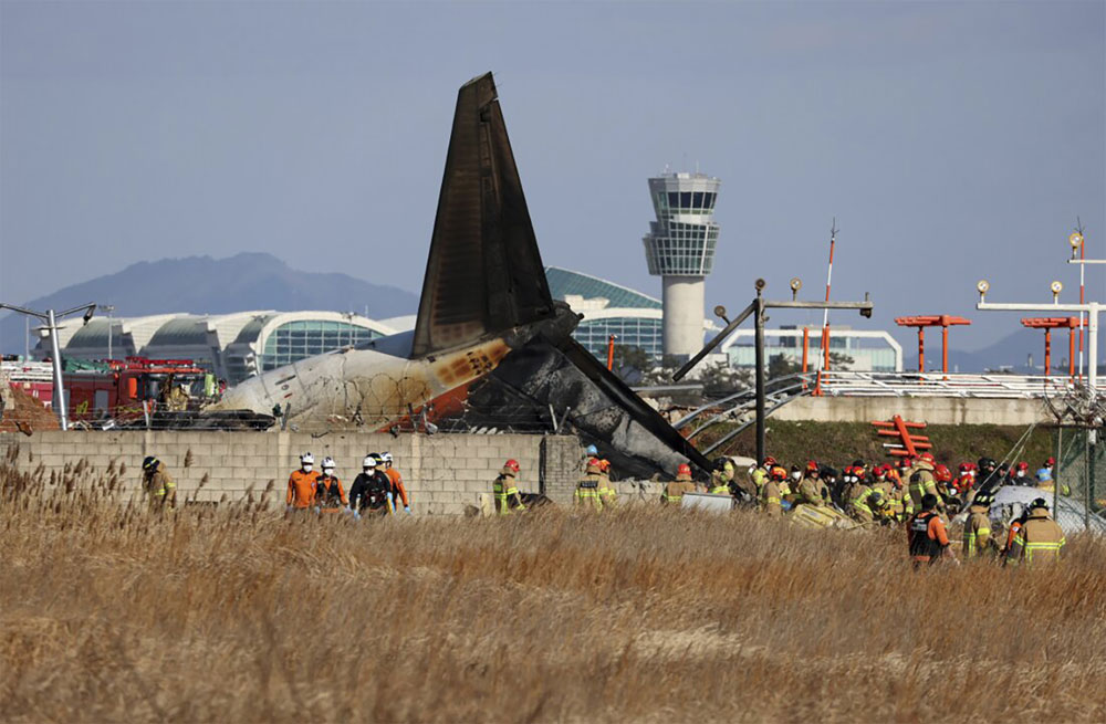 Photos du crash du Boeing 737 de Jeju Air