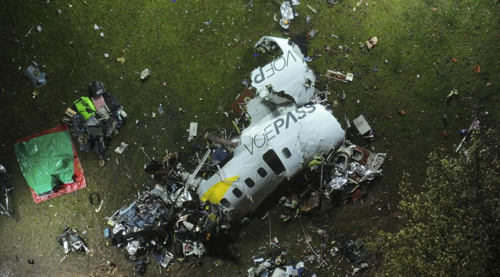 Photos of the Voepass Linhas Aéreas ATR 72 crash