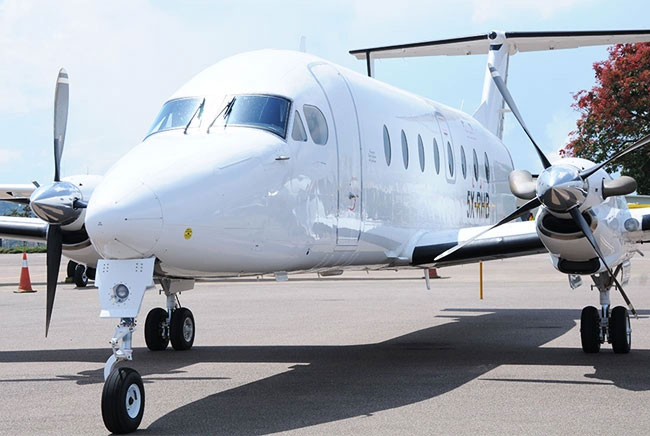 Aircraft similar to the one which crashed (Beechcraft 1900D)