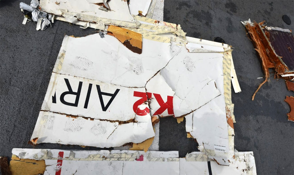 Photos du crash du Boeing 737 cargo de K2 Airways