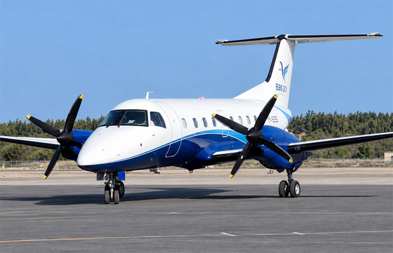 Aircraft similar to the one which crashed (Embraer 120RT)