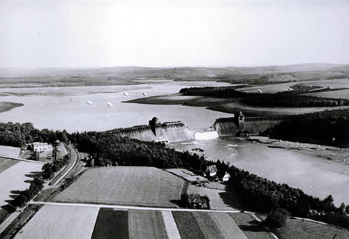 German dam destroyed after the Dambusters raid