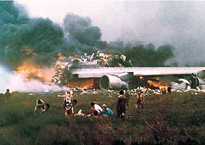 Photo of the Tenerife crash