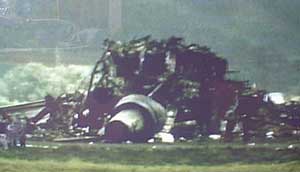 Wreckage of the KLM 747