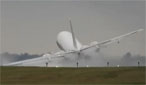 Strong cross-winds nearly led to a disastrous Boeing 737 landing
