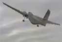 Dramatic DHC-4 Caribou takeoff with rudder and aileron locks fully engaged