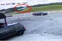 Le Falcon 50 sort de piste et s'écrase sur une route