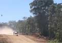 Amazing Hawker takeoff on an improvised jungle runway