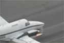 Nose wheel separated on landing