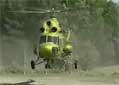 The MI-2 hits a tree after takeoff