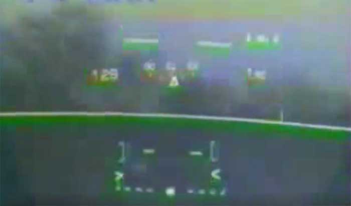 Mirage 2000 crash seen from inside the cockpit