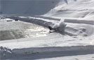 Le PA46 rate son atterrissage à Courchevel et percute un monticule de neige