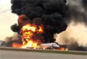 Crash landing of an Aeroflot Sukhoi Superjet 100-95 in Moscow