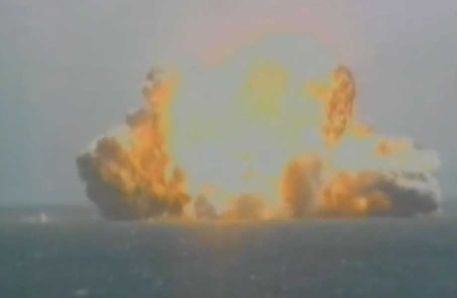Sea Launch Zenit 3SL explodes at liftoff