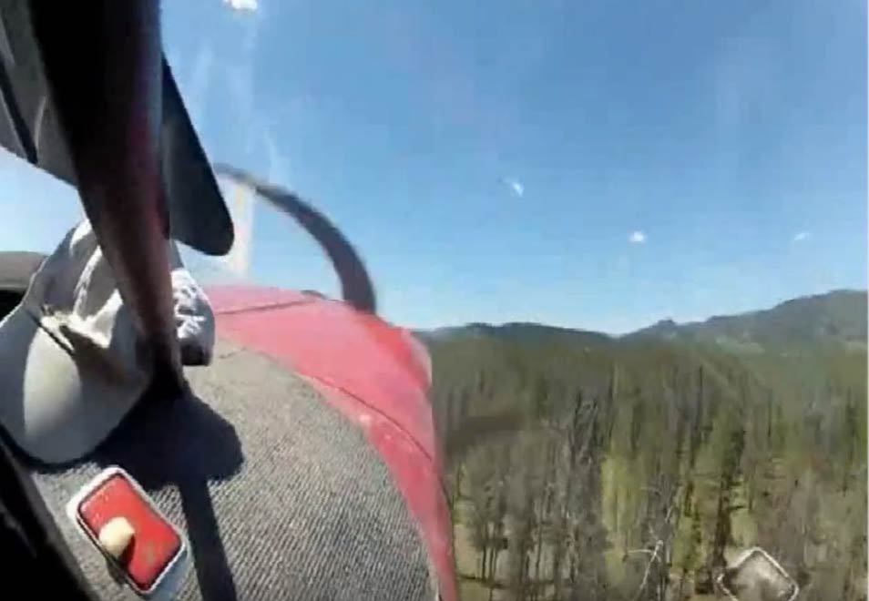 Stinson crash filmed from inside the cockpit