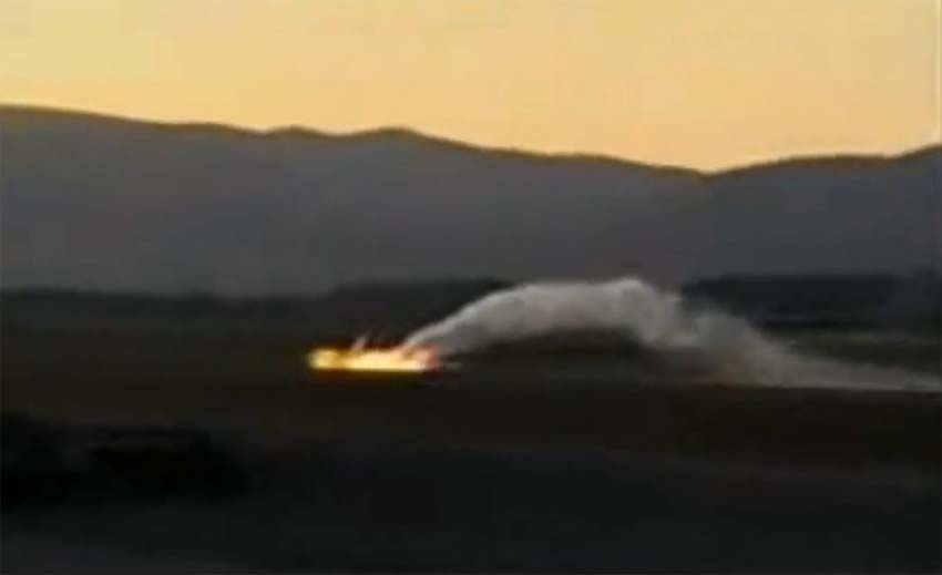 Iranian Sukhoi Su-24 crash landing