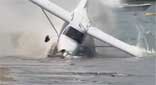 Crash during takeoff on a New Zealand beach