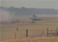 Pilot Induced Oscillations during this Gripen prototype landing