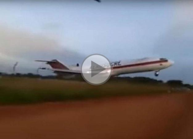 Décollage raté d'un Boeing 727 d'Aérosucre en Colombie