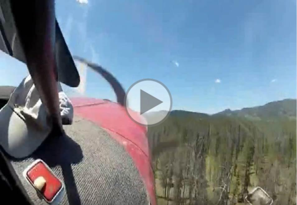 Stinson crash filmed from inside the cockpit