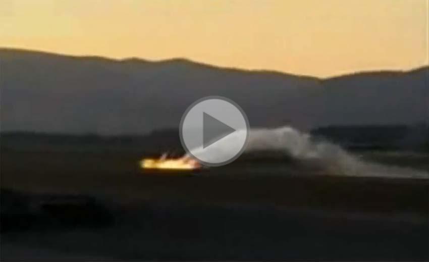 Iranian Sukhoi Su-24 crash landing