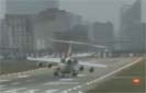 BAe-146 tough landing at London City Airport