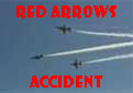 Red arrows accident in 2011 over the seafront in Bournemouth, England